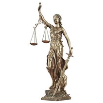 정의의 여신상 변호사 사무실 소품 조각상 법의 저울, 중형 (사이즈 하단이미지 참조)