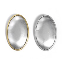 (반제품)메탈빅타원브로치2color, 실버