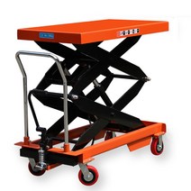 고소 작업대 리프팅 유압 전동 수동 작업 다이 이동식, 150kg 0.72미터테이블 700×450