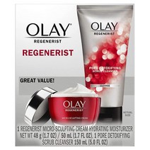 Olay Regenerist Pore Scrub Cleanser 올레이 리제너리스트 포어 스크럽 클렌저+마이크로 스컬프팅 크림 150ml+48g