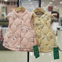 치크 *2021fw* 지금부터 봄까지 쭉~~여아 리버시블 경량조끼