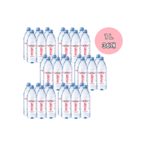에비앙 미네랄 워터 생수 1L 36개