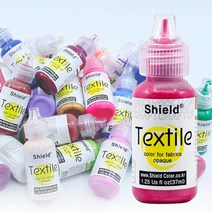 쉴드 텍스타일 DIY 섬유 패브릭 염색 염료 물감 낱색 37ml, N-15 Yellow Light