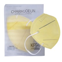 참조은 새부리형 입체 황사마스크(KF94 5매입 )(대형) / 5개, 노란색