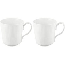 로얄코펜하겐 플루티드 머그컵 북유럽 감성 결혼 선물 280ml 2개 세트