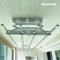 하드웰 천장 베란다 빨래건조대 스텐봉 길이 1250mm 2P 표준형