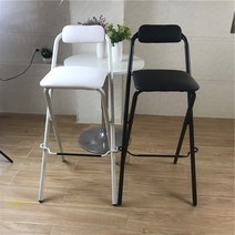 접이식 높은 의자 아이랜드 간이 홈바 리프트 프론트, 정방형 65cm 앉은키 올 화이트 푹신한
