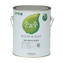 노루페인트 친환경 수성 순수 페인트 4L 조색모음, 연사과