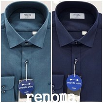 [레노마셔츠(아울렛)] [레노마셔츠]긴소매/활동성 편한 스판/평직 솔리드/옴므 슬림핏 와이