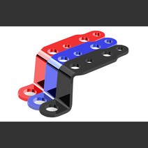 전동킥보드 윙카 브라켓 전조등 거치대, A타입 - 빨강