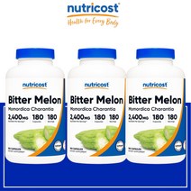 뉴트리코스트 여주 효능 비터멜론 추출물 4배농출 2400mg 180정 Bitter Melon 3개