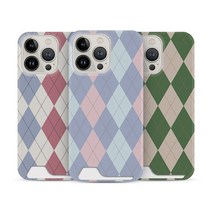 주문제작 디자인 전사 엠스킨 아가일 패턴 언더 카드 하드 케이스