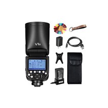 Godox V1-N TTL 플래시 스트로보 76Ws 24G 무선X 시스템이 내장되어 TLL M Multi HSS 하이스피드 싱크로가 1 8000s Nikon 일안 리플렉스에 대응, 상세페이지 참조