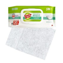 3M 5592 주방 세정티슈 소독티슈 60매 베이킹소다 구연산 주방세제 과탄산소다 대용량 일회용행주 싸다몰2877801