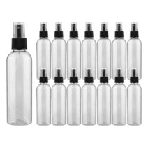 용기도소매 투명 검정캡 스프레이 공병 라벨지 증정, 150ml 15개