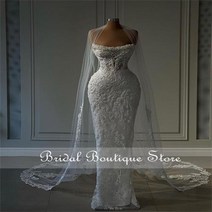 이브닝드레스 빅사이즈 웨딩 피로연 럭셔리 스파클 진주 인어 드레스 2023 케이프, 빨간+16