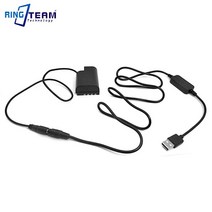DMW-BLF19E 배터리 어댑터 DMW DCC12 DC 커플러 + USB 전원 케이블 파나소닉 Lumix DMC-GH3 GH5 GH4 GH5s G9 카메라 DMC-GH4, 01. USB To DC 4017