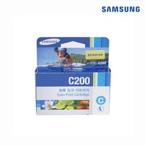 삼성 SCX 1855F 정품잉크 INK-C200 파랑, 1개, 칼라