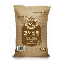 CJ 식자재 단짠단짠 백설 갈색설탕 15kg 요리레시피, 24개