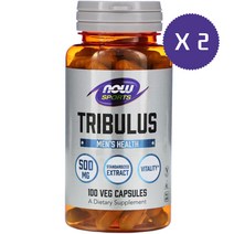 나우푸드 스포츠 트리뷸러스 500mg 100 베지캡슐 2통, 1개, 기본