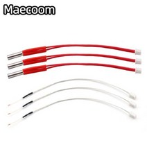 CNC컨트롤러 3D 프린터 카트리지 히터 12V24V 40W 6x20mm 150mm 100, 2pcs+Thermistors