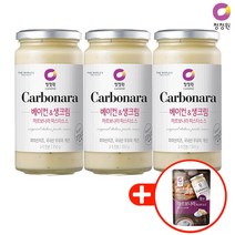 청정원 파스타소스 까르보나라350g x3+싱글 까르보나라150g x1 증정, 1개