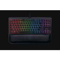 Razer 블랙위도우 TE 크로마 v2 텐키리스 기계식 게이밍 키보드 클래식 블랙 옐로우 스위치 RGB 조명 마그네틱 손목 받침대 매크로 기능134062