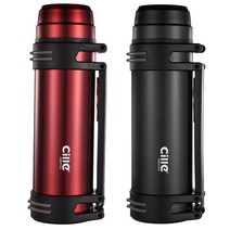 3L 대용량 보온병 보냉병 스테인레스 보온병 여행 휴대용, 레드 3000ML