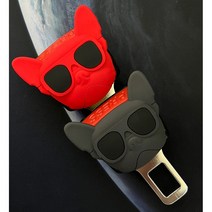 안전벨트 연장클립 캐릭터 자동차벨트연장 임산부 안전벨트교체 1세트(2개), A타입-클립불독