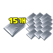 댕Ol몰 응급 긴급한 비상담요 체온유지 은박담요 보온담요, 160cm * 210cm, 15매