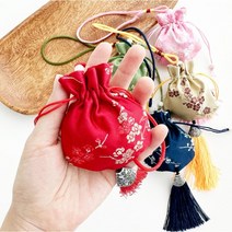 아기 복주머니 전통 고급 소형 추석 5종, 1개, 분홍