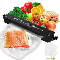 밴드실러 진공 포장 비닐 자동 수동 포장기 기계 식품 보호기 밀봉 공기 밀봉 시스템 드라이 앰프 식품 10 봉지에 대한 촉촉한, 협력사, 7548, 220V 영국 플러그