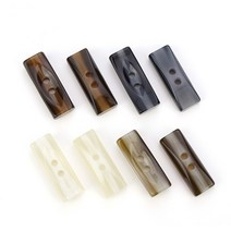 직각형단추(4cm-1개) 떡볶이단추/코트단추/큰단추/캐쥬얼단추, 2연회색, 1개