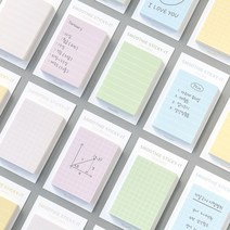 스무디 Ver.2 스티키 점착메모지, 09.Grid Sky