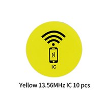 rfid복사기 태그 방수 스마트 RFID 스티커 칩 배지 방지 레이블 ID/IC 근접 카드 NFC 복사기 모바일 케이스 부착 10 개입, [02] 10Pcs IC 13.56MHZ