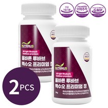 백수오 효능 중년 여성 갱년기 영양제 고함량 에스트로겐 고농축 루바브 뿌리 추출물 2박스