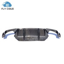 탄소 섬유 BMW 5 시리즈 F10 자동차 바디 키트 2012-2017 용 후면 범퍼 립 턱 디퓨저, 01 carbon fiber