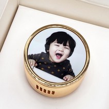 포토 메탈 차량용방향제 사진 송풍구 주문제작 커스텀, 라벤더, 블랙, 1개