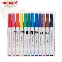 모나미네임펜 12색세트/네임펜/모나미 네임펜/네임펜세트/네임펜12색/네임펜6색/유성네임펜/네임펜M/네임펜F/네임펜X, 모나미네임펜 12색세트