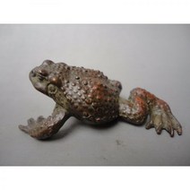 삼족두꺼비 황금 금 두꺼비 장식품 오래된 중국 청동 조각 길조 펜던트 장식 문진 수집182243