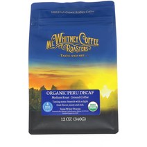Mt. Whitney Coffee Roasters 유기농 페루 디카페인 미디엄 로스트 분쇄 커피 340g(12oz)