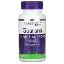 Natrol 구아라나 200 mg 90 캡슐, 90정, 1개, 90정