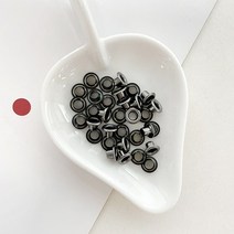 헤세드 국산) 1호(내경3.5mm)아일렛 스틸 아일렛 (30쌍), 블랙실버