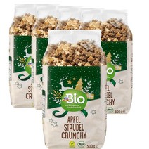디엠바이오 dmBio Apple Crunchy 독일 애플 슈트루델 크런치 500g, 5팩