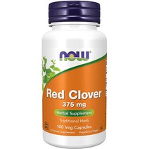 NOW Foods 나우푸드 레드 클로버 붉은 토끼풀 375mg 100정