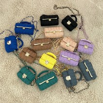 도두리 diy 망스티치 뜨개질 코바늘 가방 키트 패키지 만들기 - 루카, 루카 12cm, 솜사탕