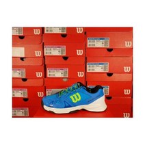 윌슨Rush Pro QL Blue and Green Junior 테니스 테니스화 다용도ple Sizes