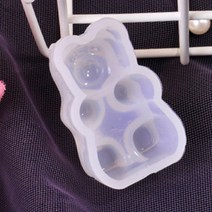 비누 하리보 몰드 캔들 방향제 만들기 석고 초 초몰드 베어브릭 석고 방향제 재료 젤캔들홀더, 1-곰돌이몰드-중