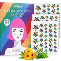 LitBear 무지개 별모양 티트리오일 하이드로콜라이드 여드름패치 18mm/14x10mm, Rainbow Stars