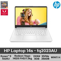 HP 14s-fq2023AU 14인치 노트북 라이젠5 FHD 초경량 고속충전 업무용 가성비 WIN11 홈, 16GB, 256GB